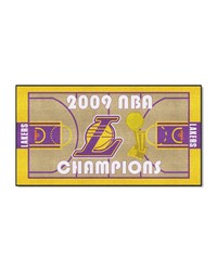 Los Angeles Lakers 2009 NBA Champions  Court Runner Rug  24in. x 44in. Tan by   