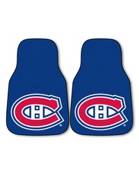 NHL Montreal Canadiens 2pc Printed Carpet Car Mats 18x27 by   