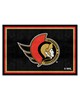 Fan Mats LLC Ottawa Senators 5x8 Rug Red