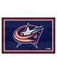 Fan Mats LLC Columbus Blue Jackets 5x8 Rug Navy