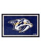 Fan Mats LLC Nashville Predators 4x6 Rug Blue