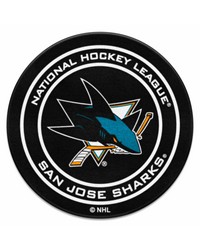 San Jose Sharks Puck Mat by   