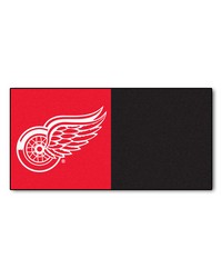 NHL Detroit Red Wings Team Carpet Tiles by   