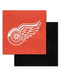 Detroit Red Wings Team Carpet Tiles by   