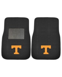 Tennessee Volunteers Embroidered Car Mat Set  2 Pieces Black by   