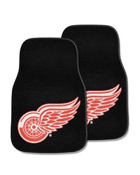 Detroit Red Wings 2-pc Carpet Car Mat Set by   
