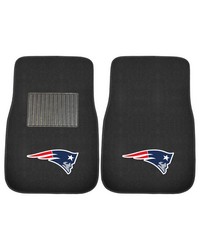 New England Patriots Embroidered Car Mat Set  2 Pieces Black by   