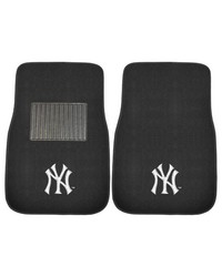 New York Yankees Embroidered Car Mat Set  2 Pieces Black by   