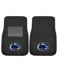 Penn State Nittany Lions Embroidered Car Mat Set  2 Pieces Black by   