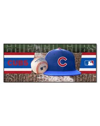 Chicago Cubs Baseball Runner by  Premier Prints 