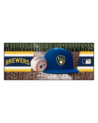 MLB Milwaukee Brewers Baseball Runner 30x72 by   