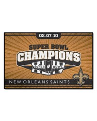 New Orleans Saints Starter Mat Accent Rug  19in. x 30in. 2010 Super Bowl XLIV Champions Gold by   