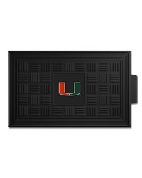 Miami Hurricanes Medallion Door Mat by   