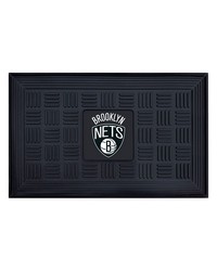 NBA Brooklyn Nets Medallion Door Mat by   