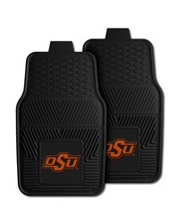 Oklahoma State Heavy Duty 2Piece Vinyl Car Mats 18x27 by   