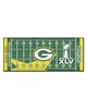 Fan Mats  LLC Green Bay Packers Football Field Runner Gren