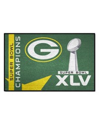 Green Bay Packers Starter Mat Accent Rug  19in. x 30in. 2011 Super Bowl XLV Champions Green by   