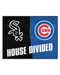 MLB Chicago White Sox MLB Chicago Cubs House Divided Rugs 34x45 by   