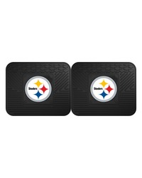 NFL Pittsburgh Steelers Backseat Utility Mats 2 Pack 14x17 by   