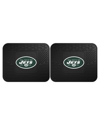 NFL New York Jets Backseat Utility Mats 2 Pack 14x17 by   