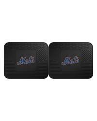 MLB New York Mets Backseat Utility Mats 2 Pack 14x17 by   
