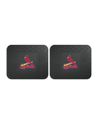 MLB St. Louis Cardinals Backseat Utility Mats 2 Pack 14x17 by   