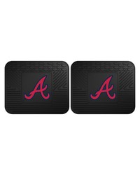MLB Atlanta Braves Backseat Utility Mats 2 Pack 14x17 by   