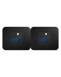 MLB Los Angeles Dodgers Backseat Utility Mats 2 Pack 14x17 by   