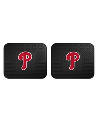 MLB Philadelphia Phillies Backseat Utility Mats 2 Pack 14x17 by   