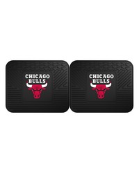 NBA Chicago Bulls Backseat Utility Mats 2 Pack 14x17 by   