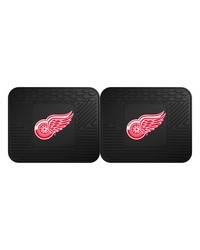 NHL Detroit Red Wings Backseat Utility Mats 2 Pack 14x17 by   