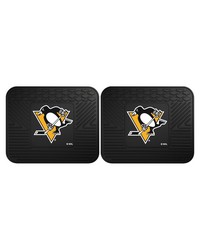 NHL Pittsburgh Penguins Backseat Utility Mats 2 Pack 14x17 by   