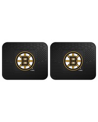 NHL Boston Bruins Backseat Utility Mats 2 Pack 14x17 by   