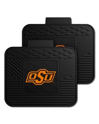 Oklahoma State Backseat Utility Mats 2 Pack 14x17 by   