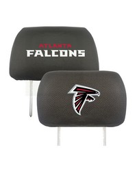 Atlanta Falcons Embroidered Head Rest Cover Set  2 Pieces Black by   