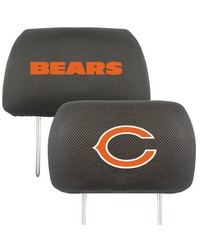 Chicago Bears Embroidered Head Rest Cover Set  2 Pieces Black by   