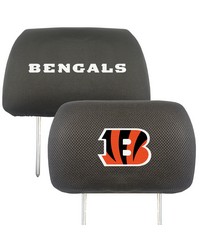 Cincinnati Bengals Embroidered Head Rest Cover Set  2 Pieces Black by   