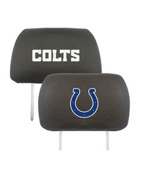 Indianapolis Colts Embroidered Head Rest Cover Set  2 Pieces Black by   
