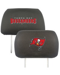 Tampa Bay Buccaneers Embroidered Head Rest Cover Set  2 Pieces Black by   