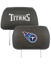 Tennessee Titans Embroidered Head Rest Cover Set  2 Pieces Black by   