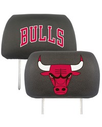 NBA Chicago Bulls Head Rest Cover 10x13 by   