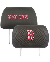Boston Red Sox Embroidered Head Rest Cover Set  2 Pieces Black by   