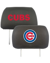 Chicago Cubs Embroidered Head Rest Cover Set  2 Pieces Black by   