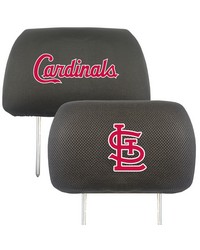 St. Louis Cardinals Embroidered Head Rest Cover Set  2 Pieces Black by   