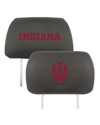 Indiana Hooisers Embroidered Head Rest Cover Set  2 Pieces Black by   