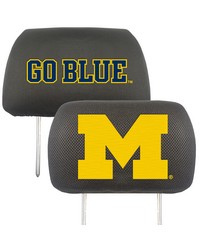 Michigan Wolverines Head Rest Cover by   