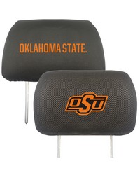 Oklahoma State Cowboys Embroidered Head Rest Cover Set  2 Pieces Black by   