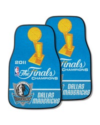 Dallas Mavericks 2011 NBA Champions  Front Carpet Car Mat Set  2 Pieces Blue by   