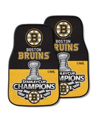 Boston Bruins 2-pc Carpet Car Mat Set by   