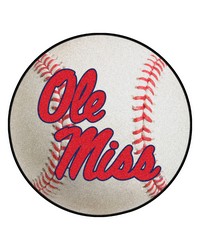 Ole Miss Rebels Baseball Rug by   